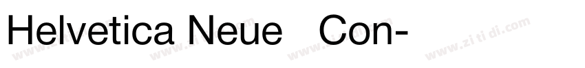 Helvetica Neue   Con字体转换